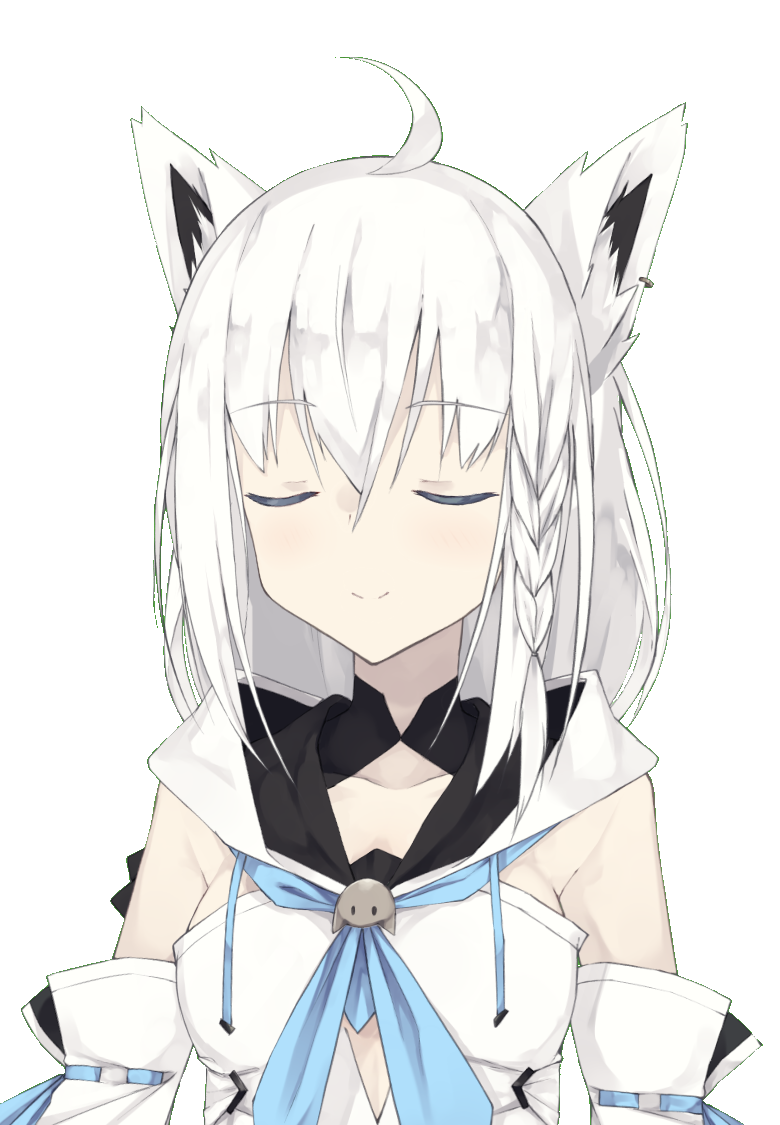 白上フブキ Hololive Sur Twitter 素人は黙っとれな私の素材置いておきますね W ﾉ 透過画像です 絵フブキ