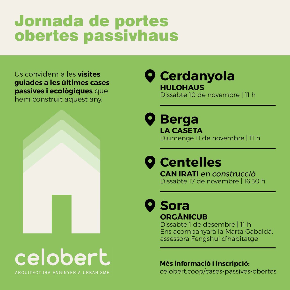 XES_cat's tweet image. [#AGENDAESS] 🏡 @celobert_coop organitza durant aquest mes diverses visites guiades a les cases passives i ecològiques que han fet. Són cases de fusta que responen a criteris ecològics, d’eficiència energètica i de salut. 

Més informació i reserves: celobert.coop/cases-passives…