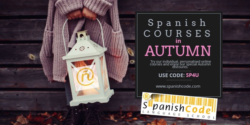 SpanishCode's tweet image. 🍂🍃🍁🌾This autumn don't get cold, study Spanish from the heat of your home. Try our Spanish courses online. 📲👩‍💻 Contact us! spanishcode.com #Spanishcourse #Spanisheverywhere #LearnSpanish