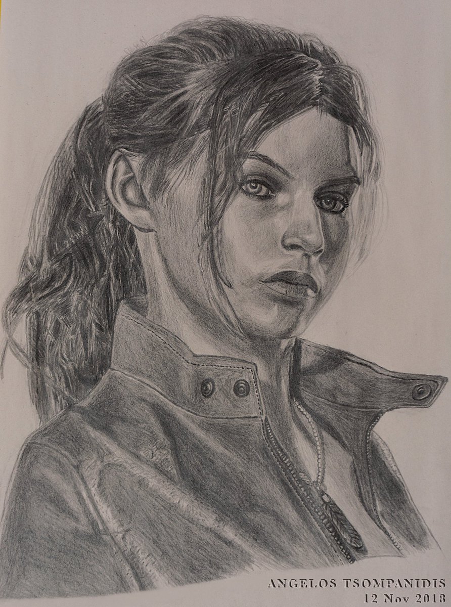 Angelos Tsompanidis A Free Hand Drawing That I Did For Claireredfield Using Pencil 僕が描いた クレアレッドフィールド です 鉛筆を用いてフリーハンド素描 Residentevil Illustration イラスト バイオハザード Dev1 Official
