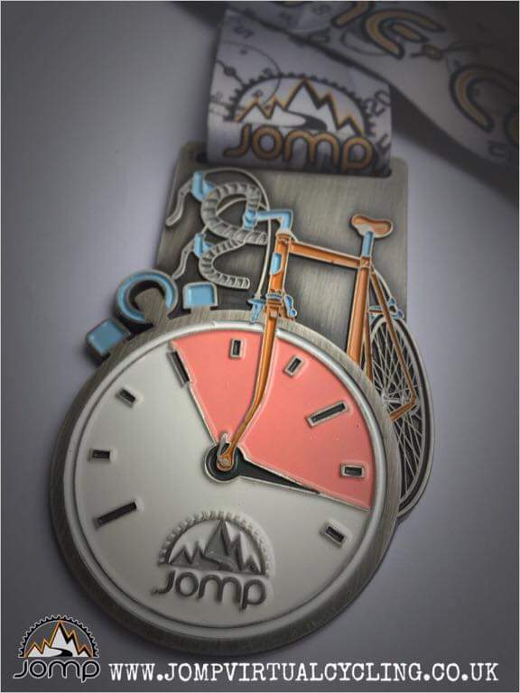 JOMPVirtualCycl's tweet photo. Take on the JOMP Time Trial Challenge! How far can you ride in 1 Hour? Enter now and submit your distance to earn this awesome medal!

#jompvirtualcycling #cycle #bike #motivation #reward #strava #ride https://t.co/o0tEHYL5vG