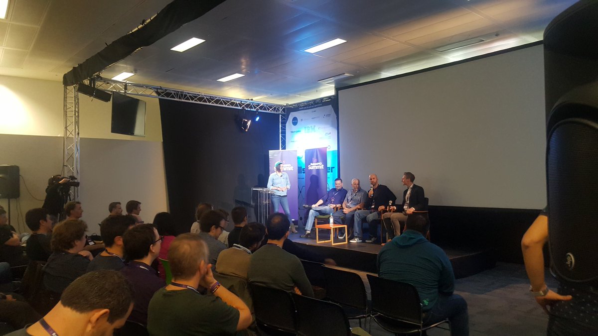 Pivotal's Karl Nilsson answers a question on a panel at the RabbitMQ Summit 2018