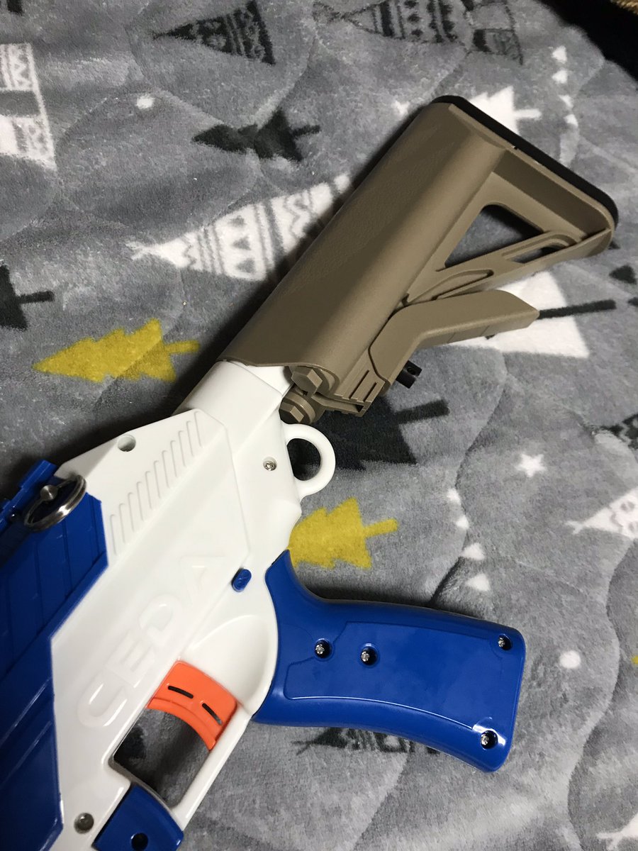 noburinsun's tweet photo. #大阪ナーフ
#nerfサバ
#nerfとちゃう
#jetblaster
#シーダちゃん
わが家にも
シーダちゃんがきました(^ ^)
ノーマルダーツもショートダーツも撃てる優れもの♡
少しストックつくとこ削ったら
クレーンストックつきました♪ https://t.co/aonABh7ev8