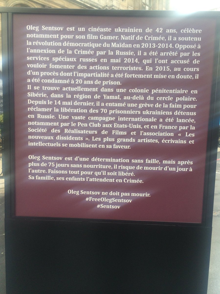 cgirard's tweet image. #FreeOlegSentsov #Sentsov