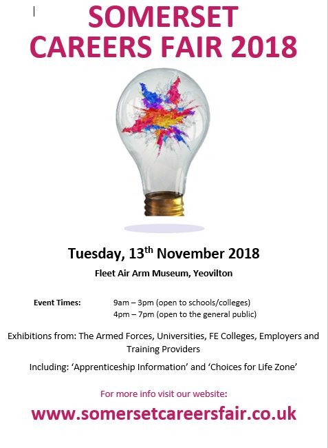 i2aguidance's tweet photo. Inspired to Achieve's @i2amartin and @i2aJoe will be at the Somerset Careers Fair at the Fleet Air Arm Museum, Yeovilton tomorrow morning! Make sure to visit our stand! @SSCareers_Fair #SSC18 #Careers https://t.co/uHbHpD1InV