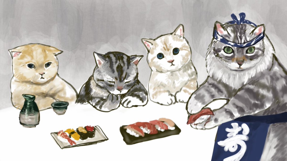 ট ইট র ぢゅの 猫 頑固にゃんこ寿司