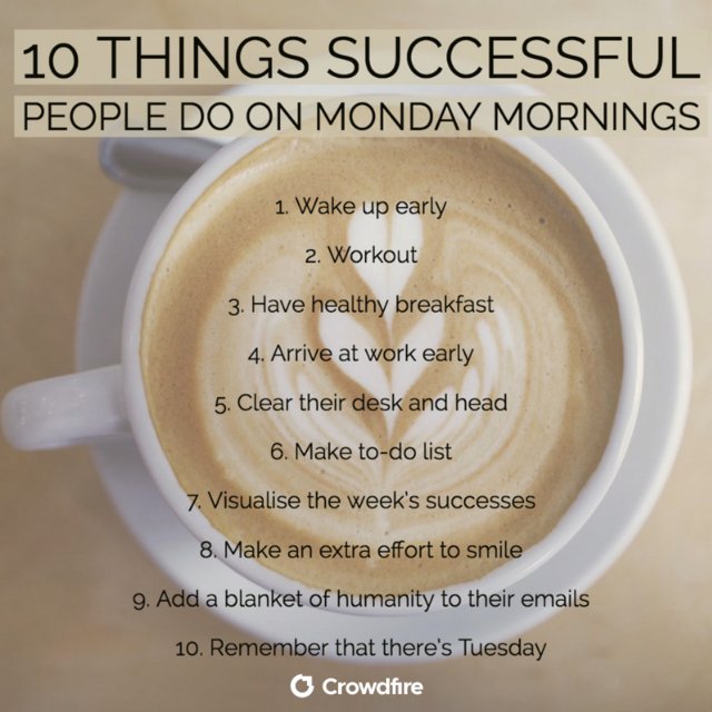 Crowdfire's tweet photo. What's on your Monday's to-do list? https://t.co/jKSwe8aUTr