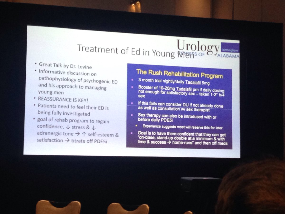 OmerRaheemMD's tweet image. Dr Levine .⁦@RushUniversity⁩  gave an excellent summary on ED treatment in young patients @smsna18 Miami. #Reassure #boostconfidence #sextherapy #penileduplex #daily5mgCialis*3mos