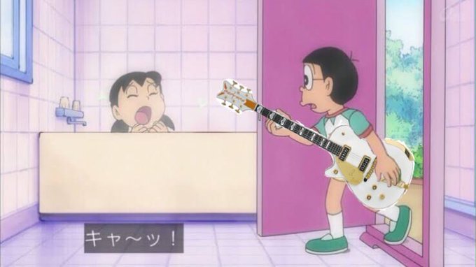 キャ ッ のび太さんのグレッチ しずかちゃんの叫びにギターファン悶絶 中2イズム