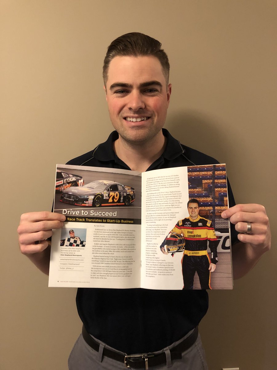 Petey_3's tweet image. Check out the latest edition of @fanshawealumni magazine featuring my business @driven4comm and my racing career in the @NASCARPintys 

fanshawec.ca/alumni/connect…