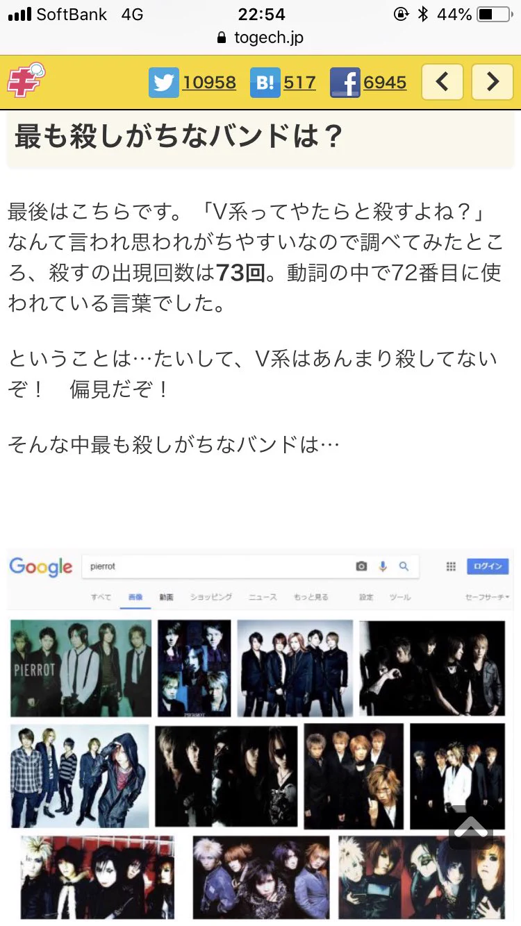 ヴィジュアル系バンドの歌詞を分析してみたｗｗｗ意外に彷徨ってない！？ｗｗｗ