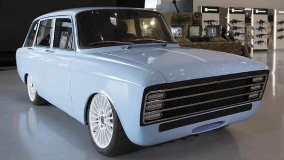 Back on the present-day retrofuturism, here is the Kalashnikov CV-1, brought to you by the people who do, err, Kalashnikovs. At present the specs are dreadful ( 90 kWh battery but only 220 miles range) but my goodness if you've ever had a thing for Ladas...