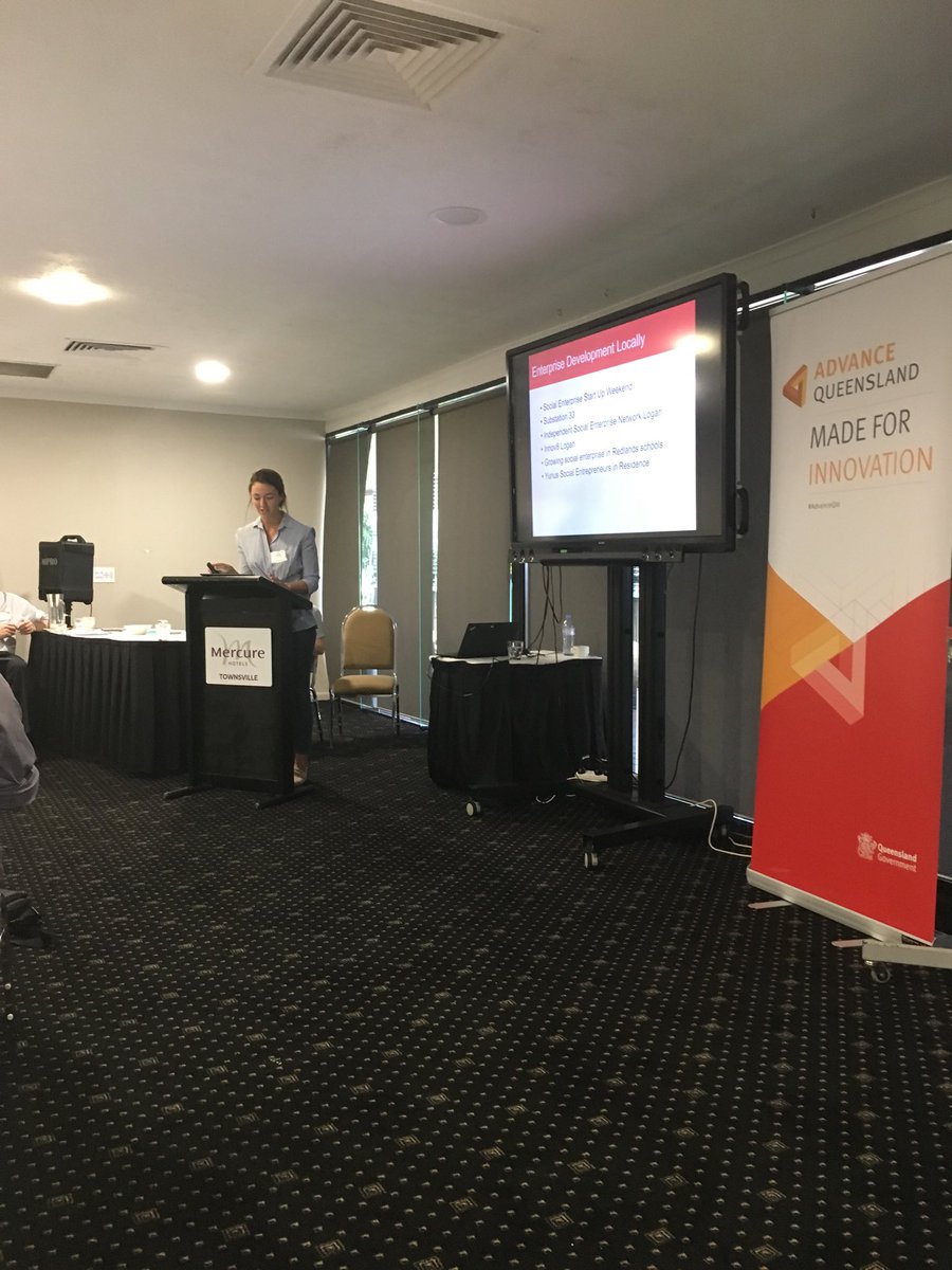 Kylie Hickling (@kyliehickling) on Twitter photo Sophie representing <a href="/logancc/">Logan City Council</a> sharing their social enterprise story <a href="/AdvanceQld/">Advance Queensland</a> #ARIP Forum. Sophie representing <a href="/logancc/">Logan City Council</a> sharing their social enterprise story <a href="/AdvanceQld/">Advance Queensland</a> #ARIP Forum.