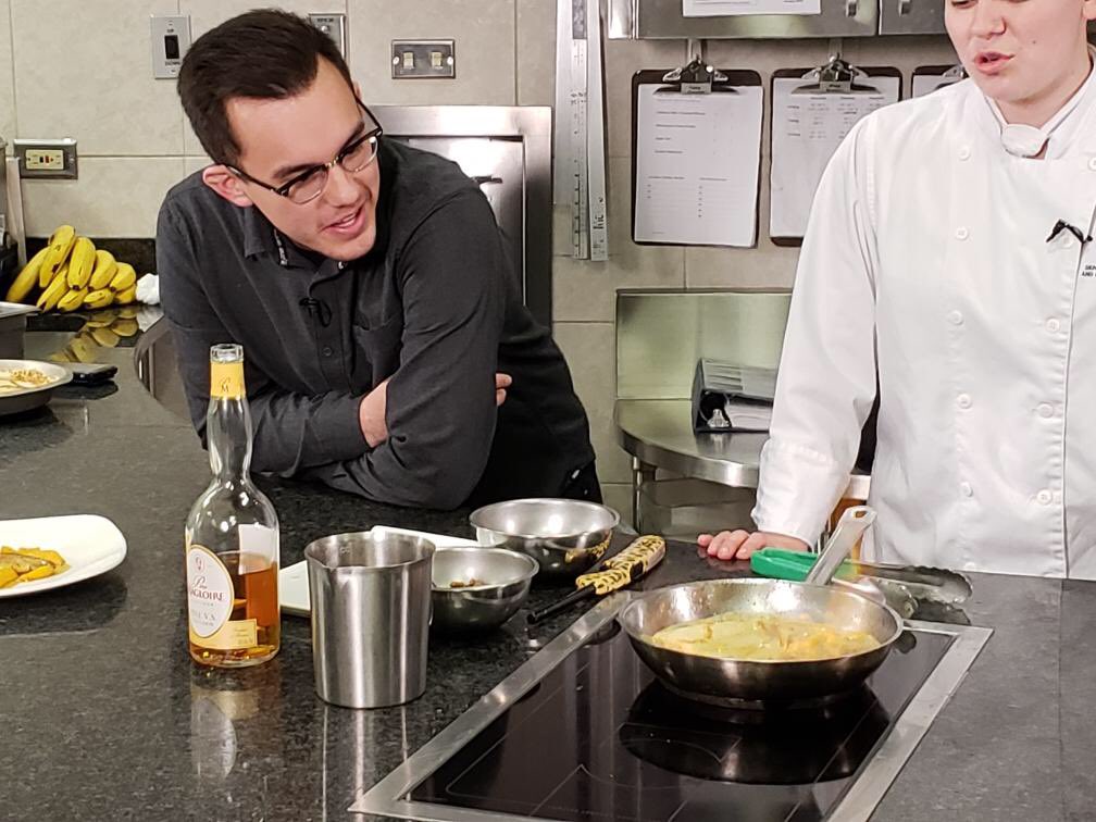 NAIT2ndEdition's tweet image. Cooking with Ernest’s has been filmed and @NoahOrtiz30 is hungry for some crepes! Stay tuned for Team A’s final show this week 🙂 @NAIT #nait2ndedition #Cooking #NAIT @ErnestsNAIT