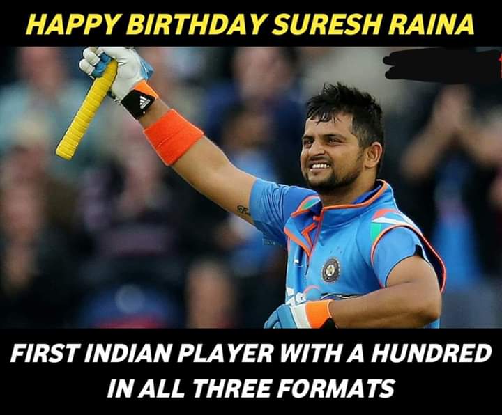  Sir happy birthday wishes to suresh raina sir 