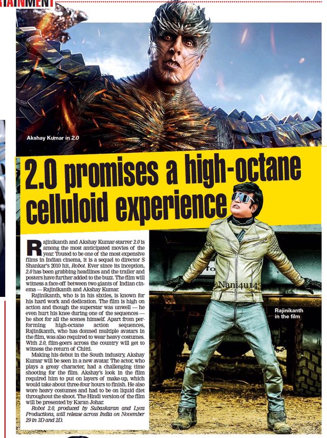 _PrashuReddy's tweet photo. #2Point0 Promises A High-Octane Celluliod Experience
@rajinikanth @akshaykumar @shankarshanmugh @LycaProductionsaravi 

#2Point0FromThursday 
#2point0PressMeet https://t.co/M0wUtYiOdB