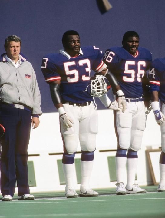 Bill Parcels, Harry Carson, and Lawrence Taylor
Happy Birthday Carson!  