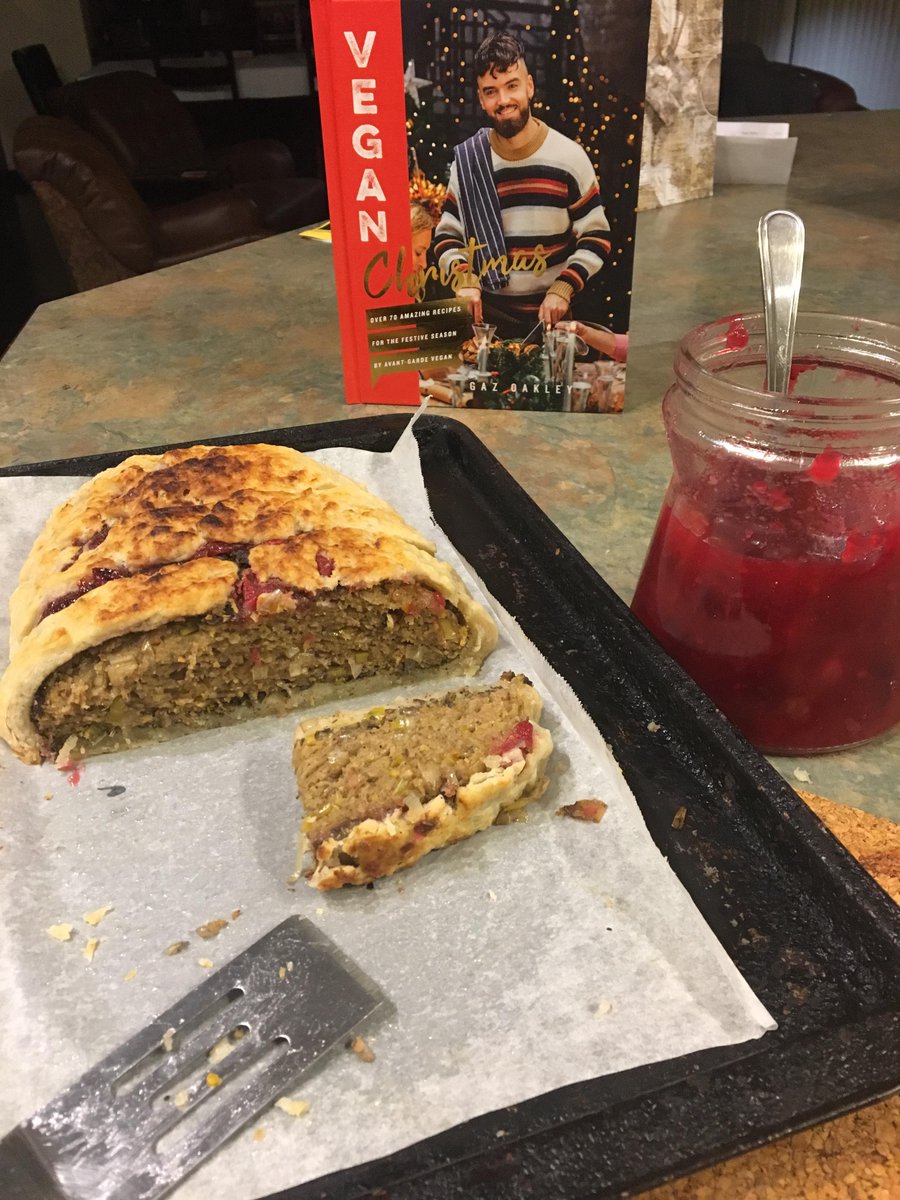 Test driving Gaz Oakley <a href="/avantgardevegan/">AvantGardeVegan</a> Christmas cookbook before the big day. Our first vegan Christmas will definitely include this Ultimate Christmas Roast 🍴🙂