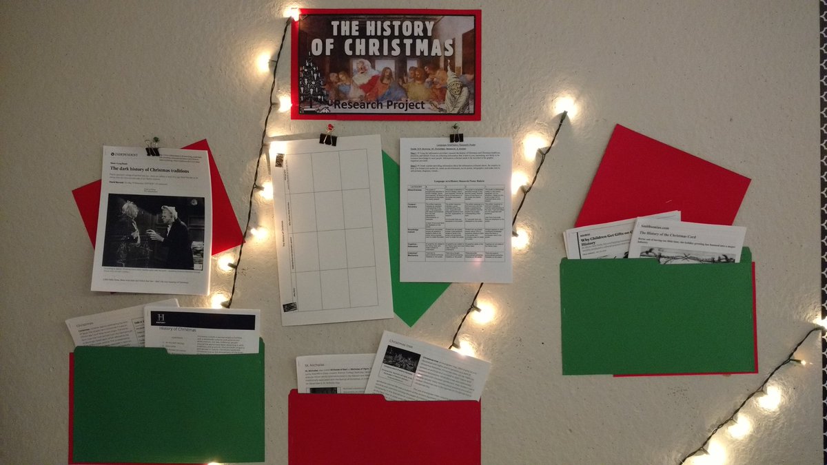 librarymisty's tweet photo. Sprinkling a little Christmas into the curriculum  @CentralPrograms @RyanDWard https://t.co/kl3vwQhpWR
