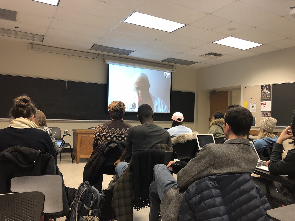 Today in African-American Studies 4326: Healthcare Disparities: “Community Activism as 1 Answer”. Dr Tolbert Small, physician-activist and Dr for the Black Panther Party called in from Oakland, CA to lecture and take questions. Class is in session. <a href="/AfricanaCarr/">Greg Carr</a> <a href="/Osuafamast/">AAAS at OSU</a>