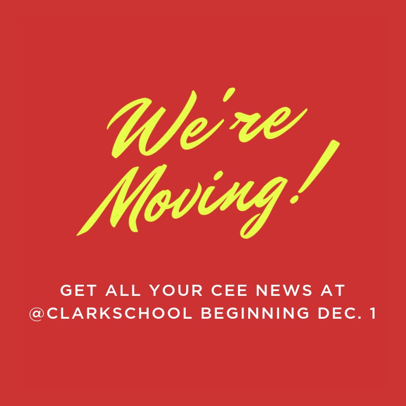 UMD Civil Engr. (@umdcivil) on Twitter photo Be sure to follow <a href="/ClarkSchool/">Maryland Engineering</a> today to keep receiving the latest news from CEE! Be sure to follow <a href="/ClarkSchool/">Maryland Engineering</a> today to keep receiving the latest news from CEE!