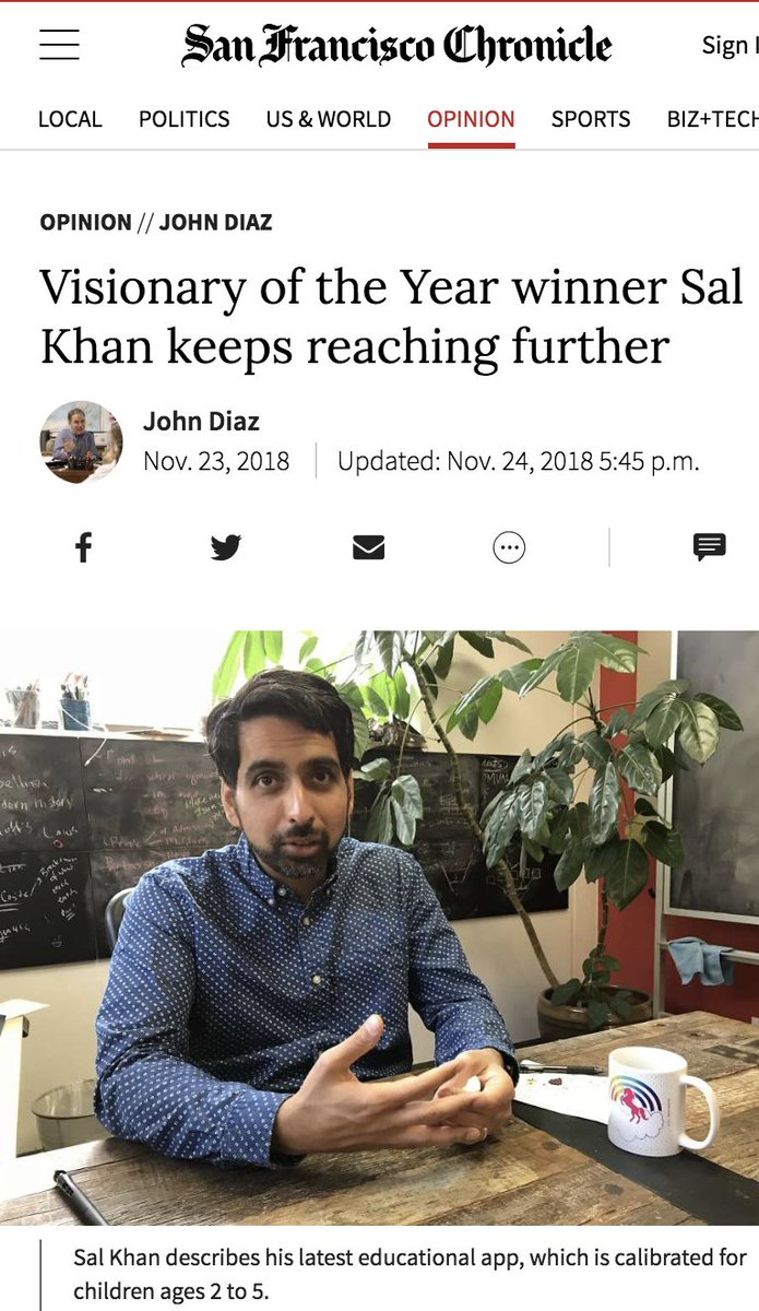 TheTechInteract's tweet image. Last month, Khan had 18 million active learners on its platform. With the new release of Khan Academy Kids, the impact will scale even further - bit.ly/2AoB7WY 

We are continuously inspired by this 2016 Tech Awards laureate. @salkhanacademy