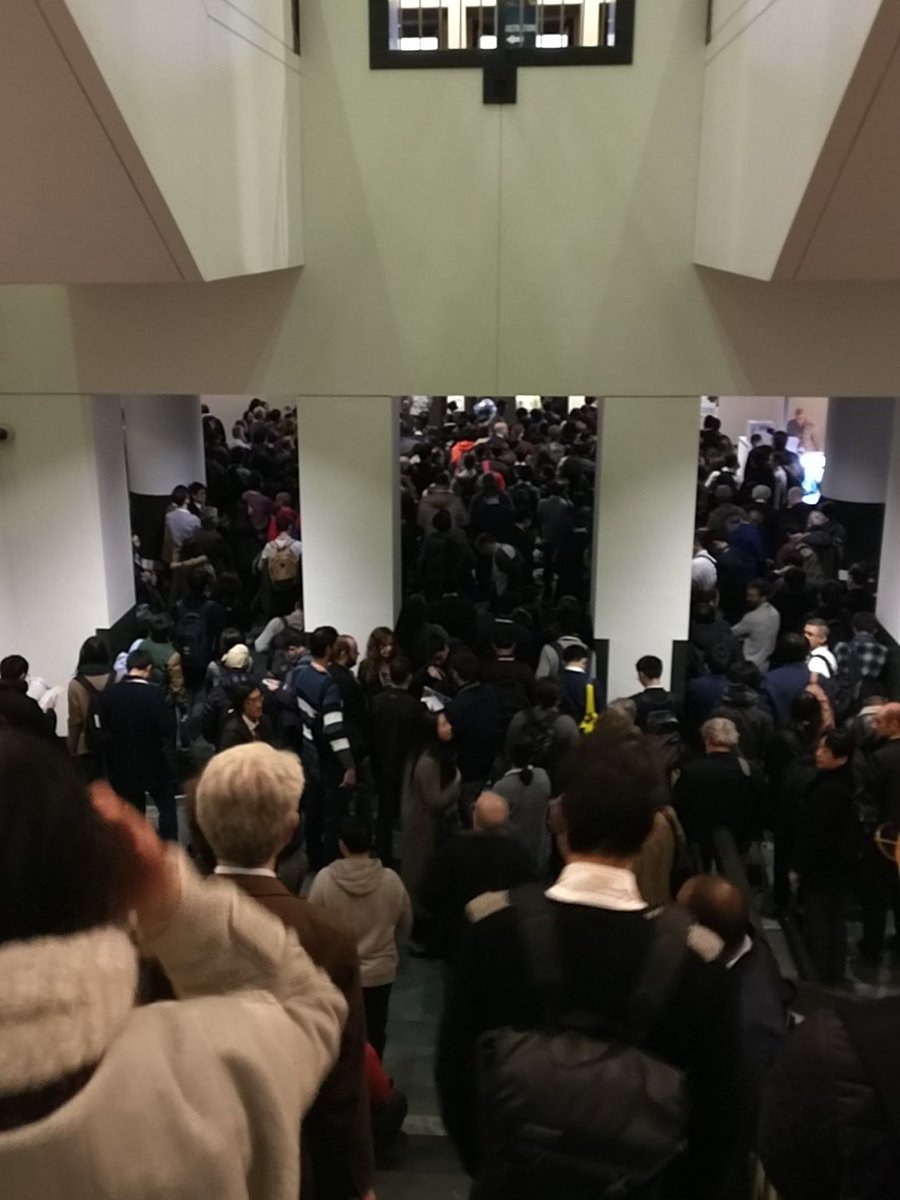 Black Friday? No, just everyone waiting for the first poster session of #f18mrs