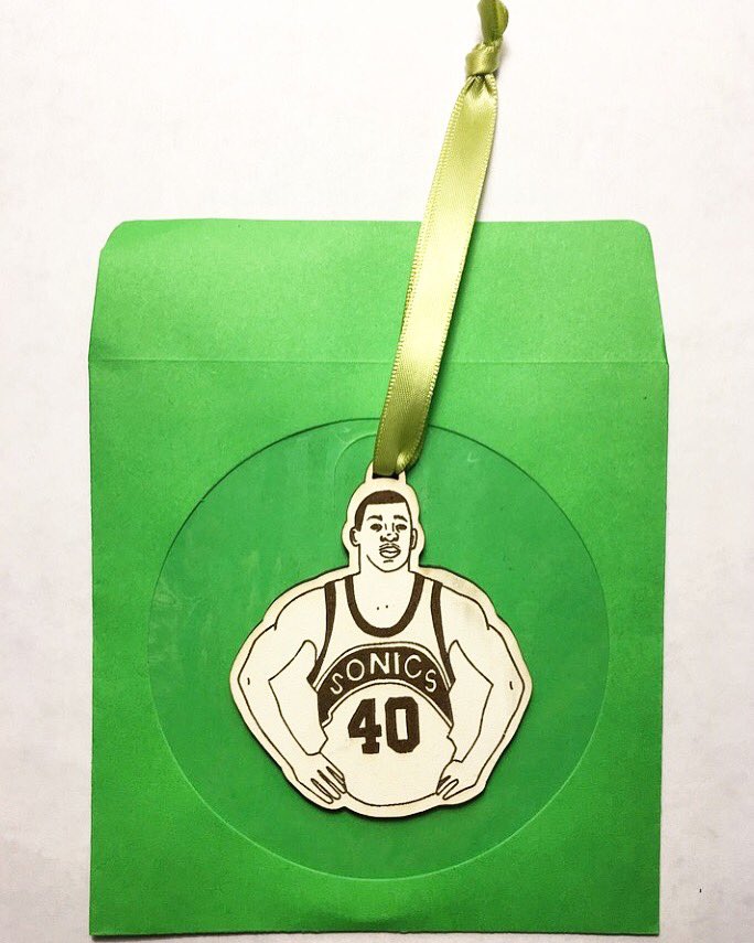 Who doesn\t need a Reign Man ornament for their tree this year? Happy bday Shawn Kemp! 