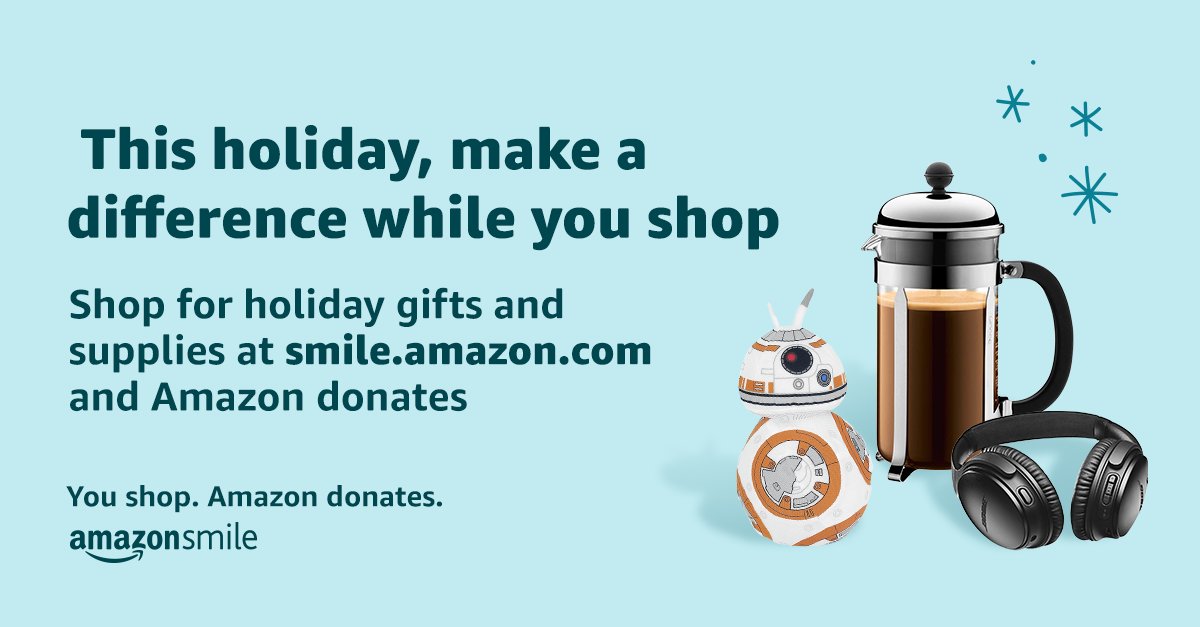 Onecommunitynow's tweet photo. Make your Holiday purchases count. AmazonSmile will donate 0.5% to One Community Now Inc when you do your holiday shopping at https://t.co/htXs8FaZk2. Sign-up today! https://t.co/iBxpd5IIlo