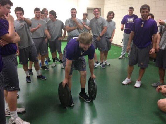CoachJeffWillis's tweet photo. After Day 1 of the 2018 Bengal Challenge and the Plate Hold Competition @TFran2207 record is still safe! #2015NationalChamps https://t.co/GeGe5yypP4