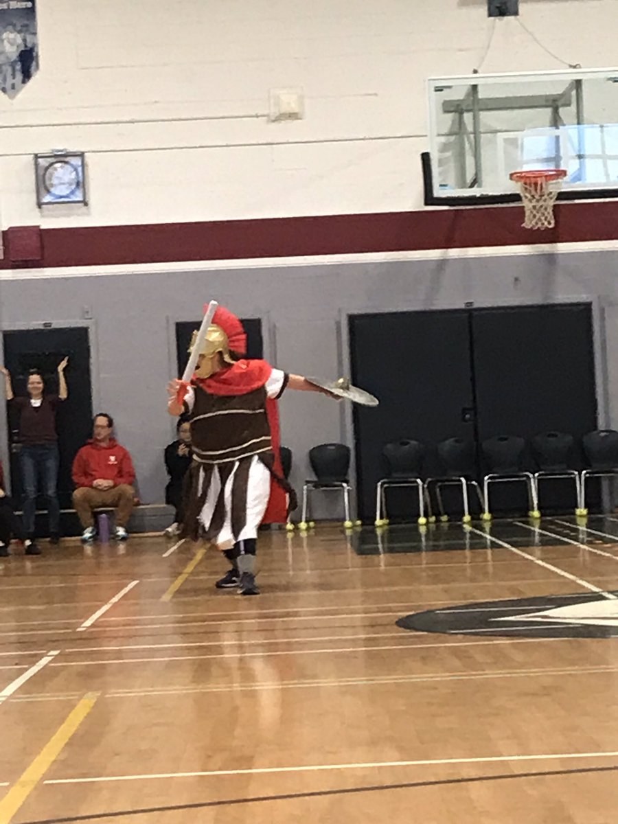 GladstoneSec's tweet photo. Ms Moore our very own Gladiator @GladstoneSec @VSB39!! Thank you Ms Dixon and Athletic Leadership students for putting on an awesome Pep Rally to kick off our Tip Off Bball Tournament! #peprally #schoolspirit #bball https://t.co/ZuRtvnUGFT