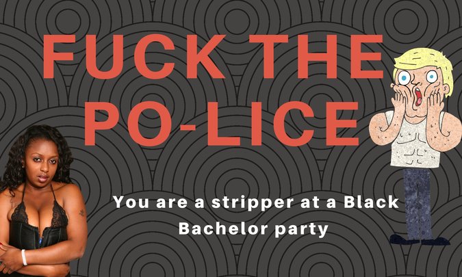 thebbcdealer's tweet photo. Fuck The Police!!! You are strippers at a Black Bachelor Party https://t.co/RxVXOx7svO #WORKHUMILIATION #Clips4Sale https://t.co/Az0EGOLaFB
