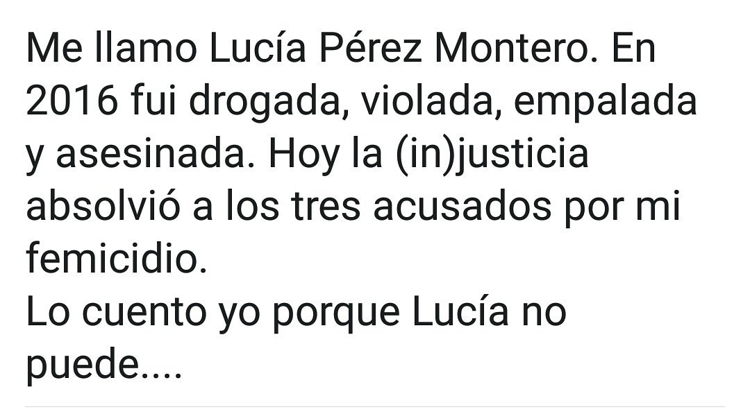 MALEMASCIOTRA's tweet photo. Justicia x Lucía Pérez Montero https://t.co/dvkWUuHwdC