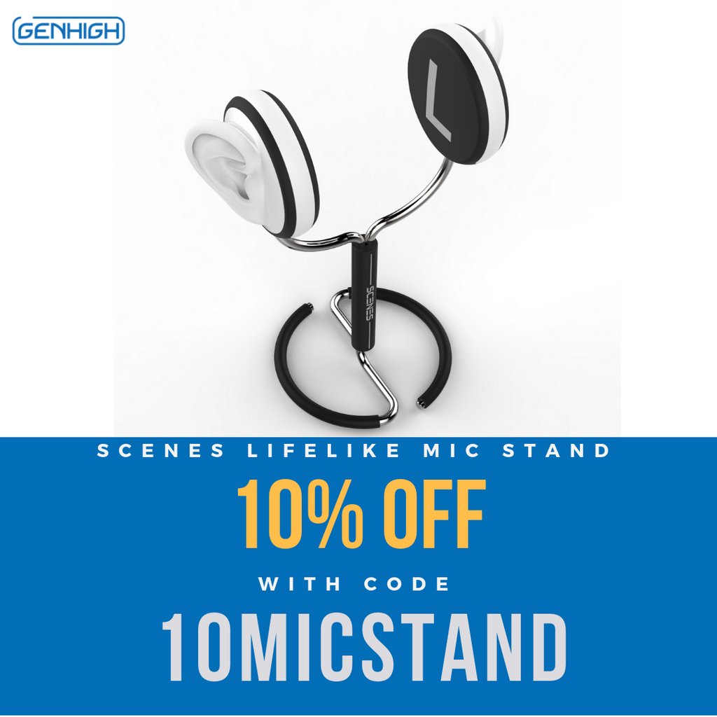 GadgetPlusFans's tweet photo. #CyberMonday Scenes Deals! Scenes Mic Stand 10% Off with this https://t.co/3UdpcFlGpo 🎶 Immerse yourself in the world of 3D sounds. 🎧
.
Valid until 2018/11/30 23:59 PST
.
.
.
#genhigh #genhightech #scenes #lifelike #deal #amazon #ASMR #lightningdeal #coupon #code https://t.co/NEjZCcVFZF