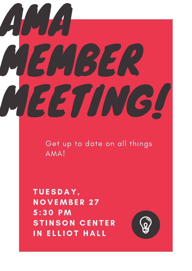 AMA_OU's tweet image. Welcome back! Ease your first week back with an AMA Meeting you warm your heart right up! See you all there!