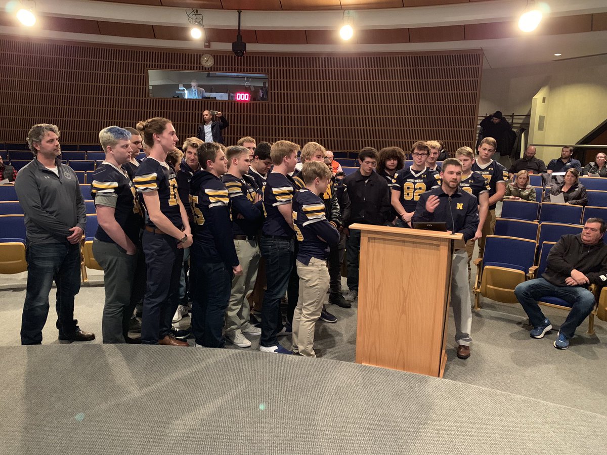 Tonight we received a proclamation from the City in honor of our historic season, we appreciate the support #GoHuskies