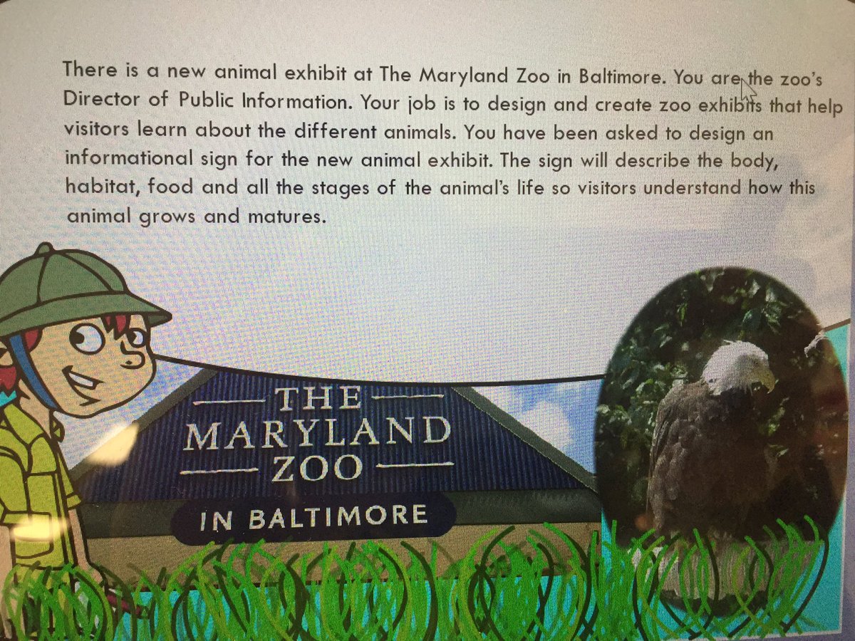 WitthauerNina's tweet photo. Students used digital resources to research an animal and used Wixie to design an informative display about how the animal survives in its natural world.  #ShakeUpLearning @VillaCrestaElem https://t.co/3wphG5WmcP
