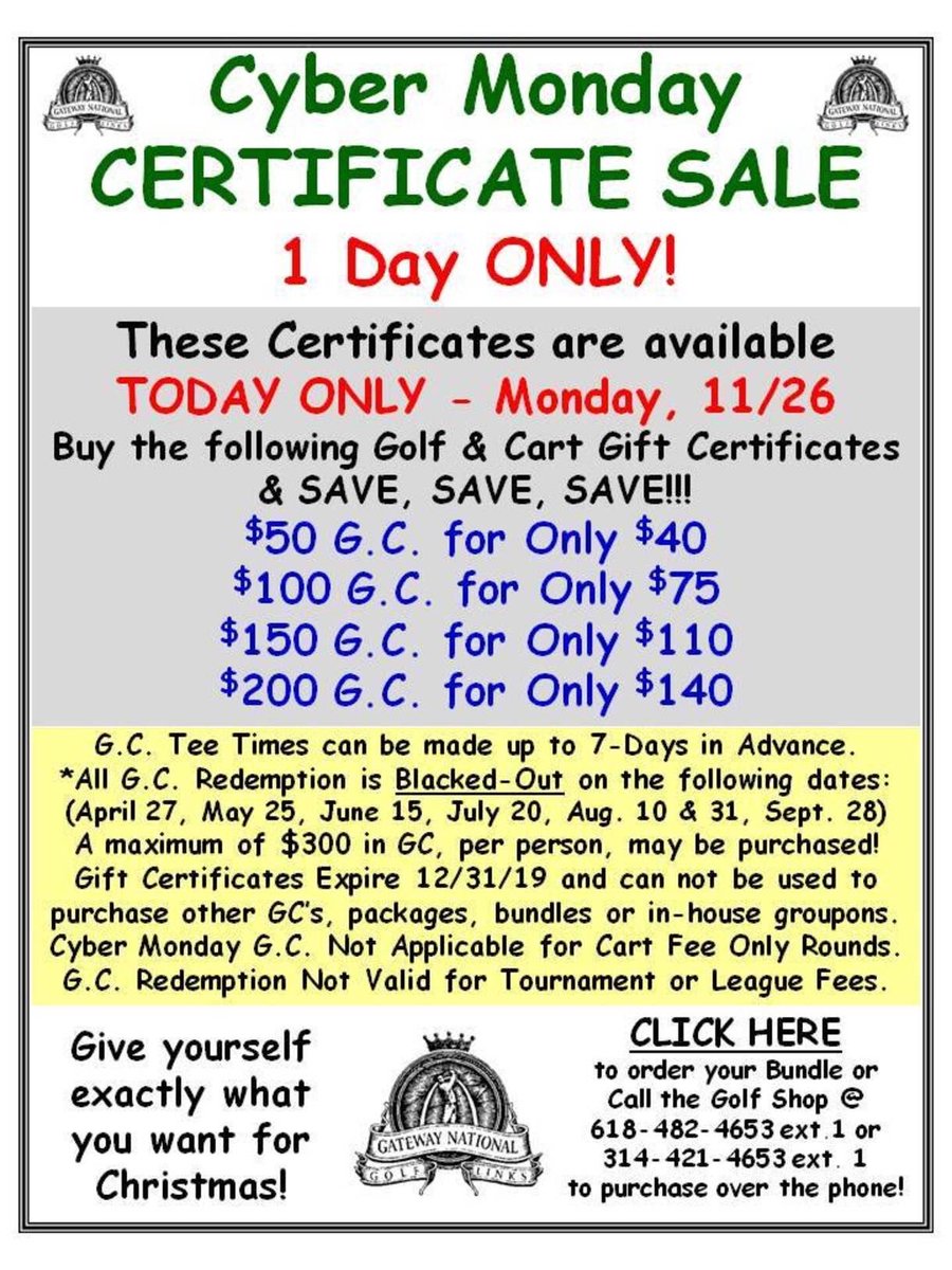 Visit our online store @ shop.gatewaynational.com