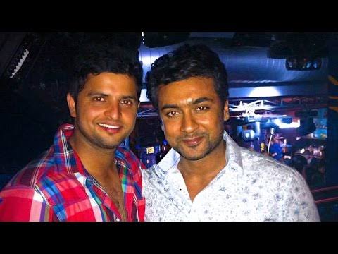 abi_msdian's tweet photo. Happy birthday @ImRaina 🎂 
A cricketer,philanthropist,etc 
One who made millions dreams comes true with ur @grfCare 
Keep on moving with @Suriya_offl sir..
Two philanthropist in single frame! 
#HappyBirthdayRaina 
Csk's🦁 #chinnathala 
#bouncebacksoon 
#yellove💛 #WhistlePodu https://t.co/G4IJMKLD57