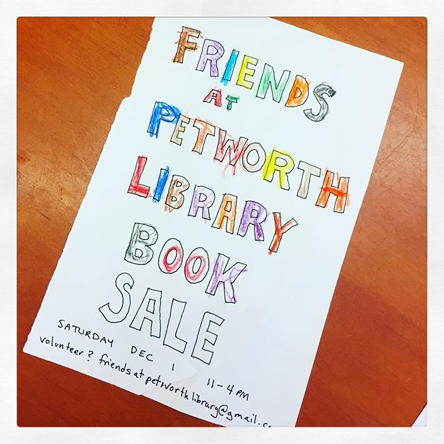 petworthdcnews's tweet photo. Come check out the Used Book Sale on Sat. 12/1, 11am-4pm at the Petworth Library. Great prices on books, DVDs! https://t.co/mBXl9tr893