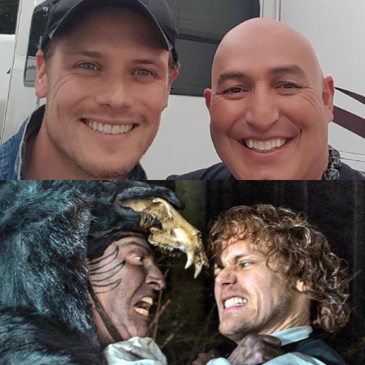 ladybay8's tweet photo. Sam โTheBearKillerโ @SamHeughan and FlintEagle โTheBearโ ๐ป #FlintEagle
@Outlander_STARZ
#CommomGround
#Outlander
#SamHeughan https://t.co/gZ8zYhmrkV