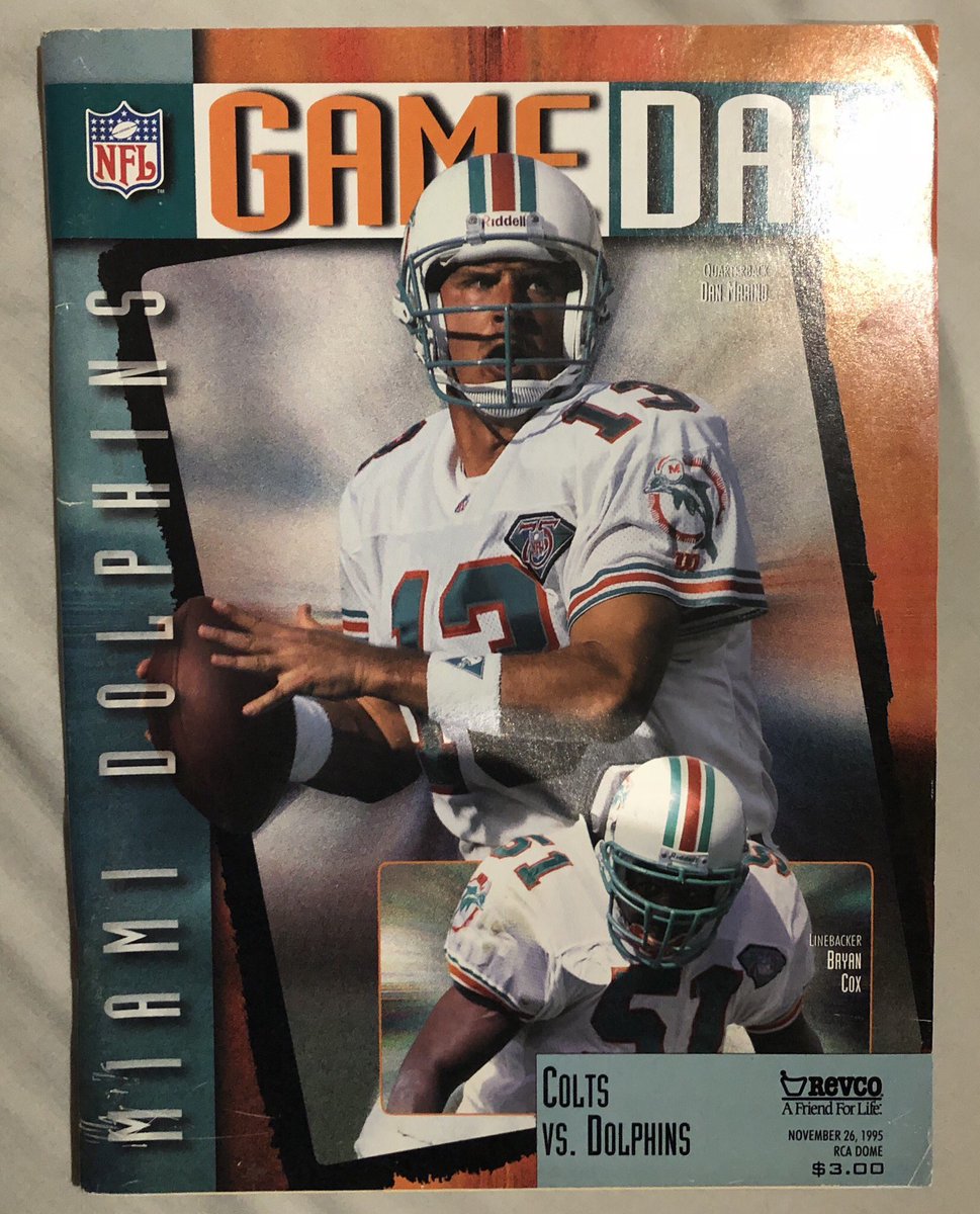 Pudja_10's tweet photo. My first NFL game , 23 years ago..surely this is worth something #Marino #tdrecord #343 @DolphinsHistory https://t.co/7b67Xtnu2F