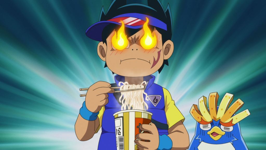 爆釣バーハンター公式 Dvd 発売中 爆釣バーハンター 第9話は本日11 27 火 ゆうがた5時55分 放送 先行カット公開 トンペイ 声 阪口大助 が アイドル トローリング娘の遠征ライブへ トッタ 声 広橋涼 は留守の間にカップラーメンを食べまくって