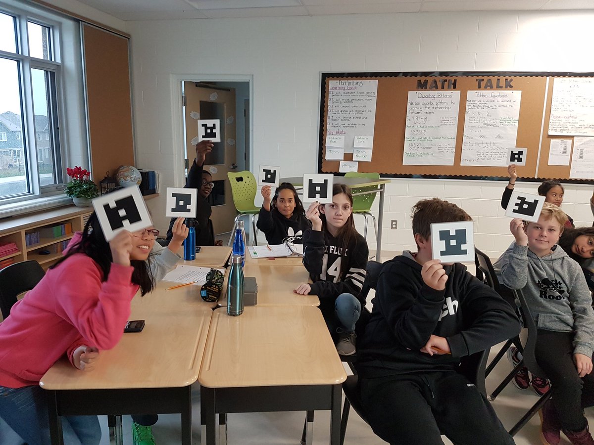 MrsDesrochers's tweet photo. Math review made fun with our set of plickers! @plickers #InteractiveMath #LearningCheckIn #MathGrowthMindset @StScholStorm https://t.co/9XGec4q8FS