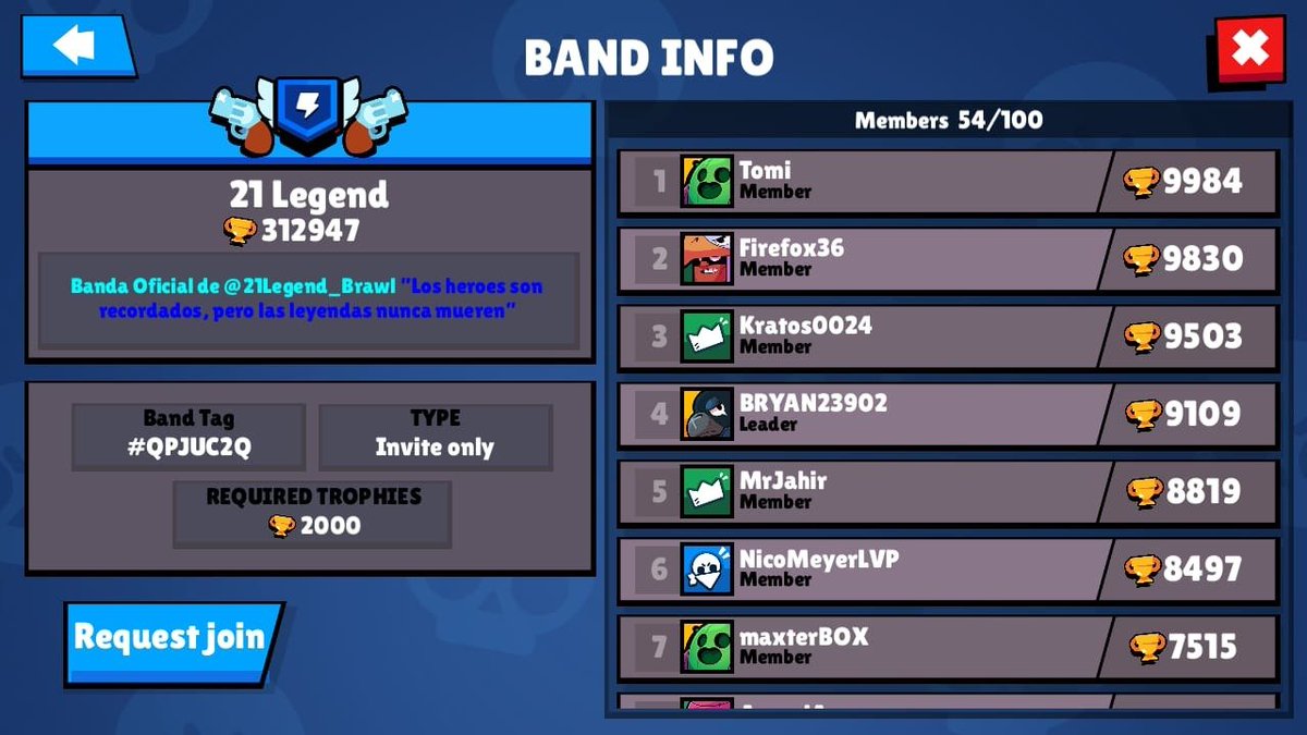 21Legend_Brawl's tweet photo. El dia no ha terminado y los anuncios tampoco! Ahora toca hablar de las Bandas:
Dispondremos de 3 bandas de cara al global:
21 Legend, a cargo de el del Trio
21 Legend God, a cargo de Canelo
21 Legend BS, a cargo de Nega
Si no estás en ninguno, que esperas?
#Go21 https://t.co/eArtOQo237
