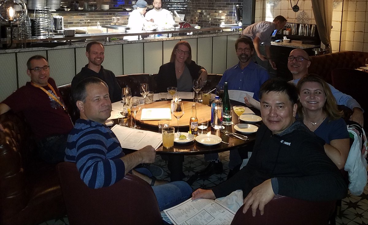 #BetterTogether <a href="/Plantronics/">Plantronics</a> @Polycom Team dinner @carma_plt @codeitcody <a href="/kwantheman/">Kwan Truong</a> @moostergo #Reinvent2018