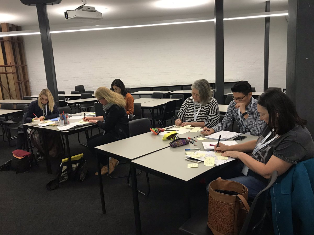 chieadachi's tweet photo. A productive workshop done and dusted with a group of highly engaged participants on #peerassessment w/ @DrJoannaT. A worthwhile 3hrs together on a Sunday - thank you to all the participants! @DULearnFutures #ascilite2018 @CRADLEdeakin https://t.co/skfA9bVhza