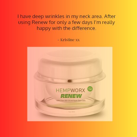 cbdhealthdepot's tweet photo. "I have deep wrinkles in my neck area. After using Renew for only a few days I’m really happy with the difference." Kristine xx
 .⠀
 .⠀
 .⠀⠀⠀⠀
 #hempworx #livelifebetter #cbdoil #cbdoils #cbdtincture #cbdmovement #cbdcures #cbdisthefuture https://t.co/2QRvEjpqjx