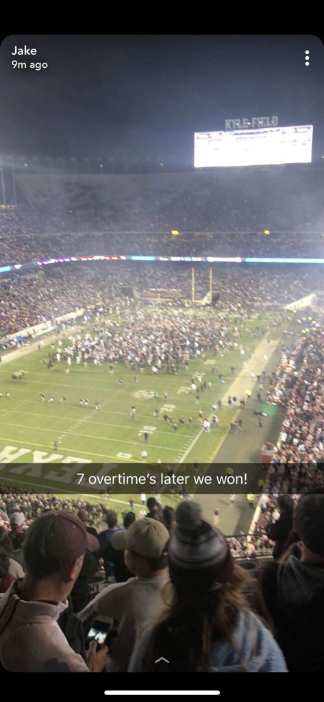 hardinjacob's tweet photo. 7 overtimes later my bladder has been relieved. Hell of a game to go to!! @meagan_chumchal https://t.co/NzXhHukdUW