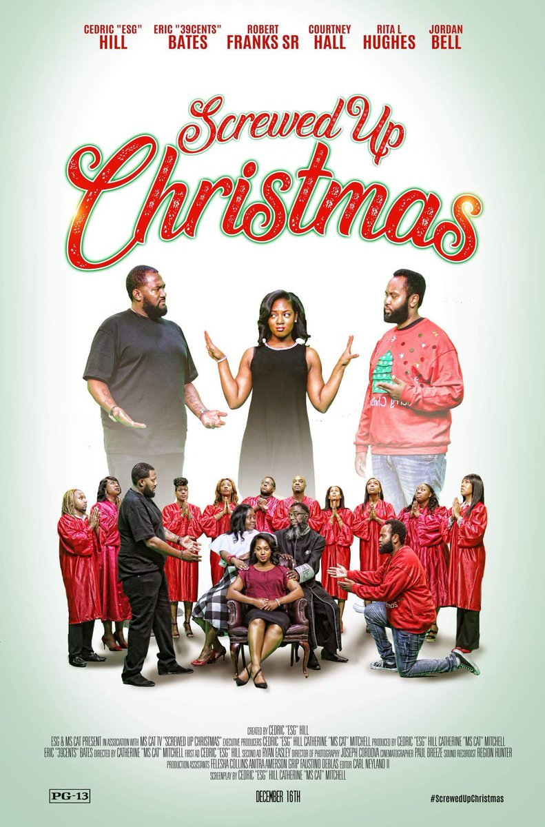 Newmann_Dist's tweet photo. @mscattv @esgworld  are
giving you an  early Christmas gift 🎁 
Don’t miss out on this season’s newest comedy movie, “Screwed Up Christmas” in theaters 
December 16th 
Directed by @mscattv  
Starring @esgworld and @39cents 
Get your tickets now‼️ https://t.co/c2Ju3wpBvd
